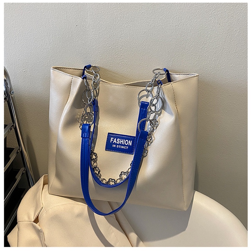 M97-Túi Xách Da pu Mềm Cỡ Lớn Phối Dây Xích Thời Trang Hàn Quốc Cao Cấp Cho Nữ