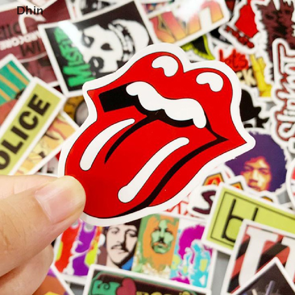 Bộ 50 Miếng Dán Trang Trí Ván Trượt / Guitar / Laptop Họa Tiết Graffiti Cá Tính