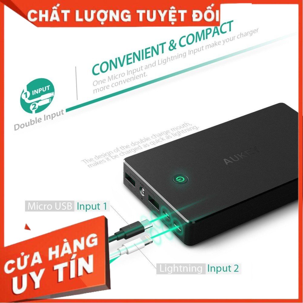 PIN SẠC DỰ PHÒNG HỖ TRỢ SẠC NHANH AUKEY PB-N36 20.000MAH .