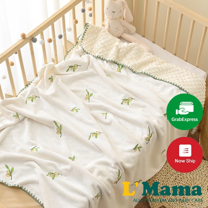 Chăn Nhung Hạt Đậu 1m*1m2 - Chăn Nhung Thêu Hình Siêu Xinh Siêu Mềm Mịn Cho Bé Phong Cách Hàn Quốc