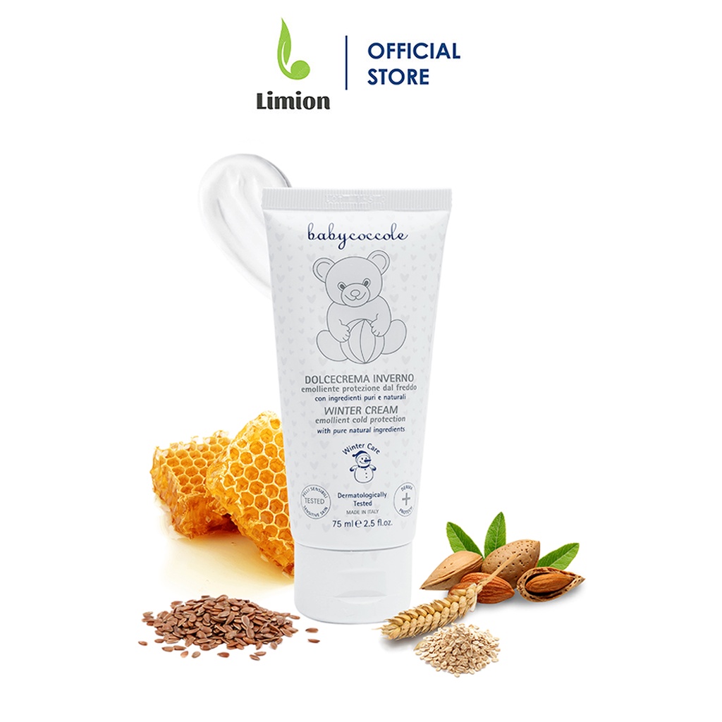 Kem Giữ ấm cho Bé Babycoccole 0M+ 75ml Chiết xuất Sáp Ong và Vitamin