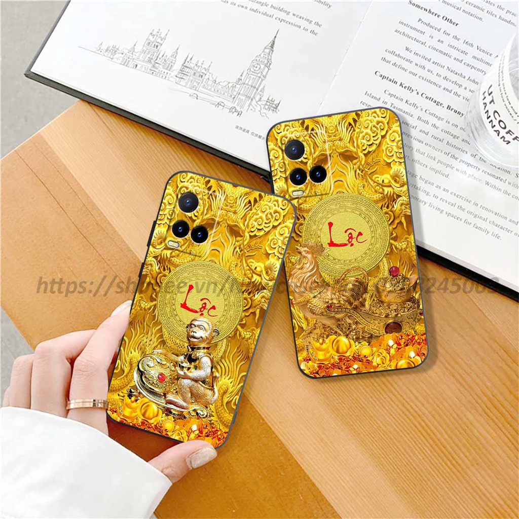 Ốp Vivo Y21 / Y21S / Y33S in hình 12 Con Giáp Tài Lộc 3D