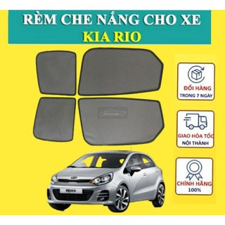 Rèm che nắng nam châm cho xe Kia Rio, bộ 4 tấm cho 4 cửa, hàng loại 1 cao cấp nhất