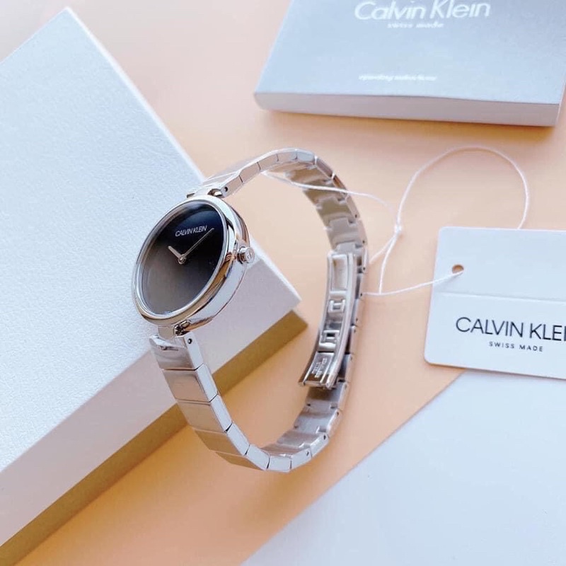 Đồng hồ nữ Calvin Klein dây thép không gỉ, kích thước 32mm