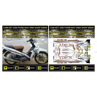 TEM RỜI SIRIUS MẪU RL PHỐI DÁN XE TRẮNG - 