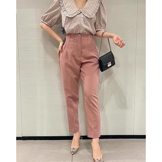 Quần tây baggy Zr hồng nhạt xuất xịn
