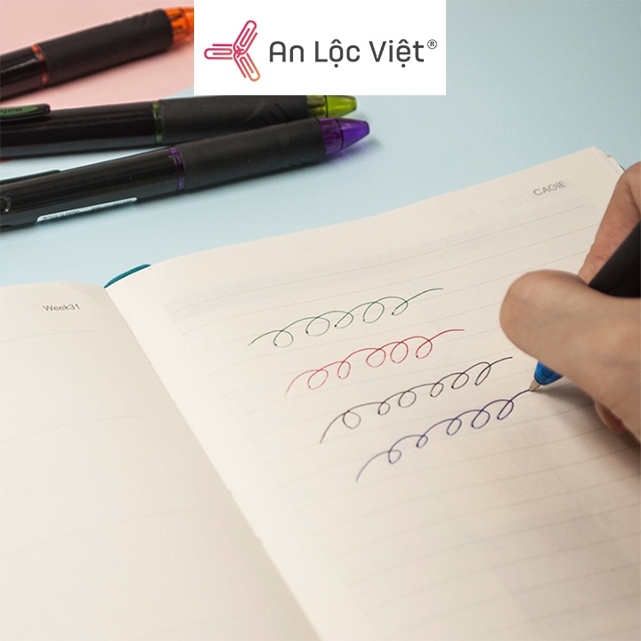 Combo 2 cây Bút bi 4 ngòi Baile BL-190 gồm 4 màu mực đỏ/xanh dương/xanh lá cây/đen cực đẹp và sang trọng