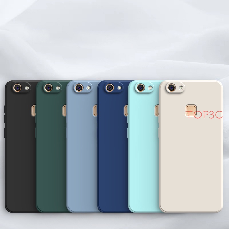 Ốp Điện Thoại Màu Trơn Cho Vivo V7 Vivo V7 Plus Y81 Y81i Y91C Y1S Y85 Y95 Y93 Y91 Y91i V11i YT