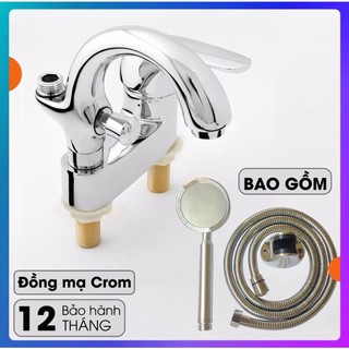 Bộ Sen liền vòi chậu lavabo kết hợp sen tắm nóng lạnh - sen liền vòi - vòi chậu liền sen