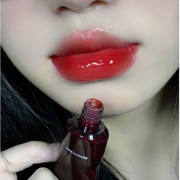 Son tint bóng dạng tuýp Pinky Focus Lip Glaze, son môi nội địa trung chính hãng