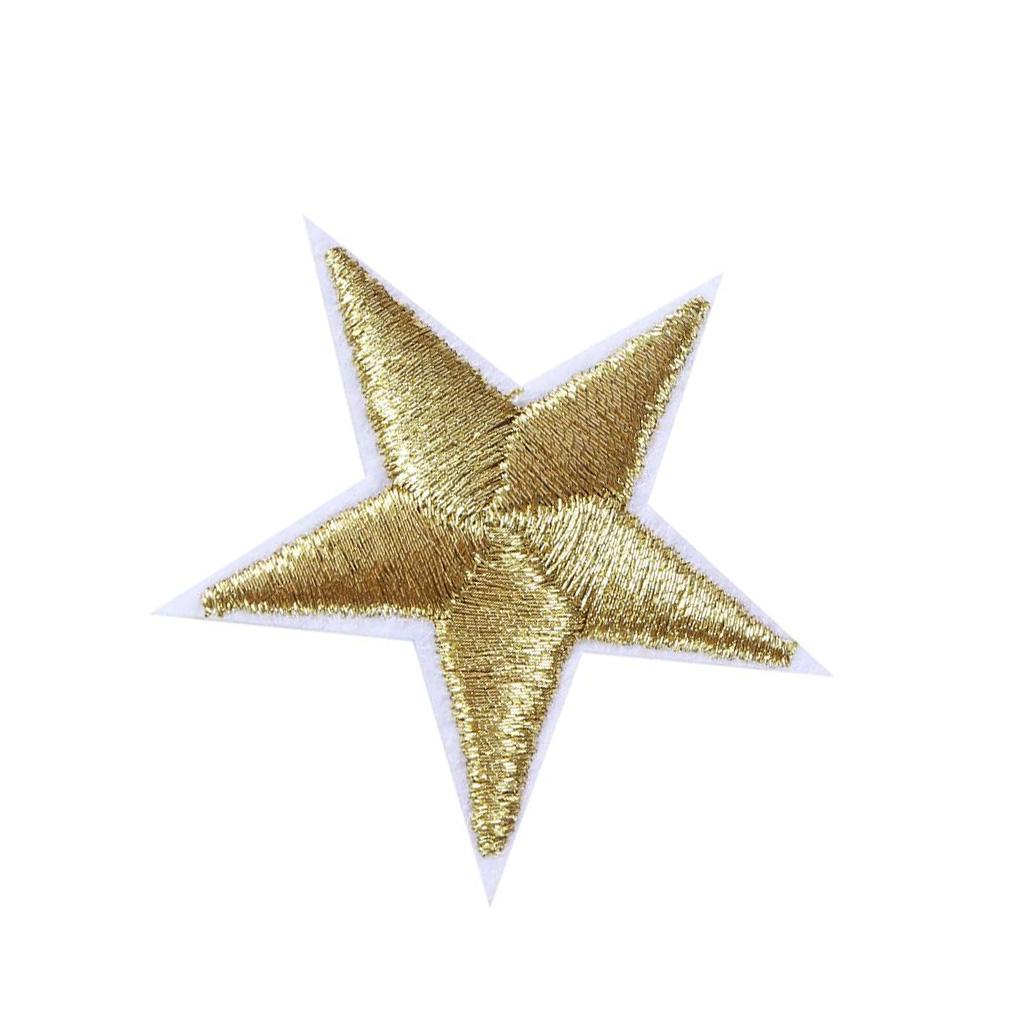 Set 10 Miếng Dán Vải Không Dệt Hình Ngôi Sao Dùng Để Trang Trí Quần Áo