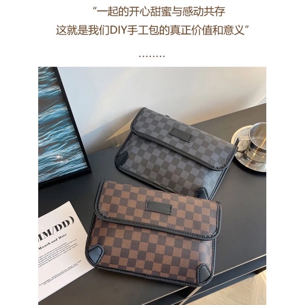 M55_Túi Da Quai Chéo Tự May DIY Handmade