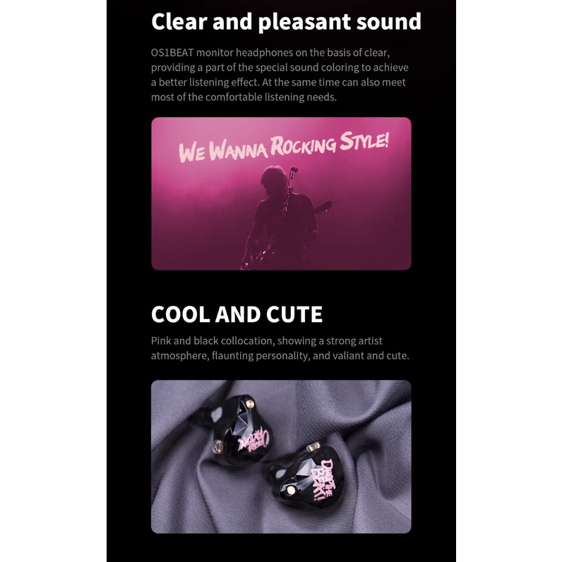 Tai nghe WHIZZER OS1 BEAT, Bass mạnh, thiết kế đẹp