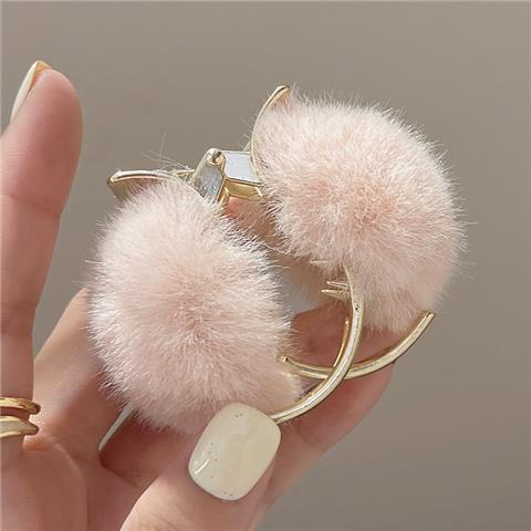 Kẹp TóC PhốI Lông Nhung ThờI Trang Cho Nữ