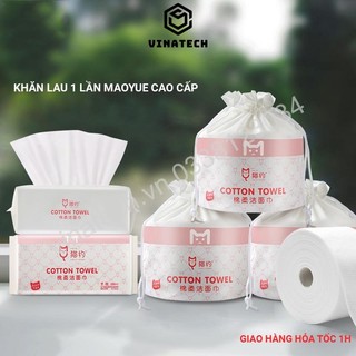 Khăn giấy khô đa năng MAOYUE lau mặt dùng 1 lần lau khô, lau ướt VINATECH