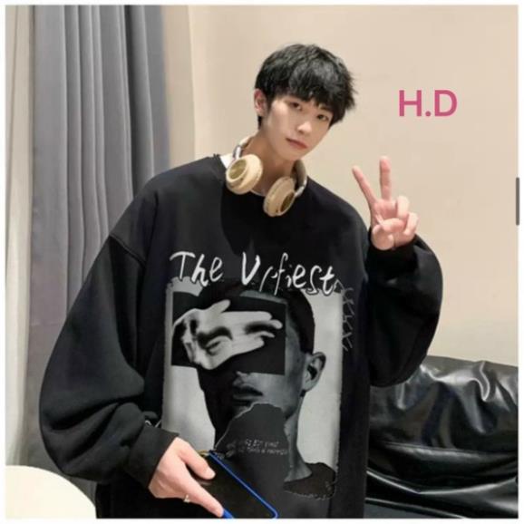 Áo Sweater VIFIEST Unisex nam nữ tay lỡ Oversize form rộngThời trang Thu đông ấm áp, nỉ cotton ko bai xù, ấm áp