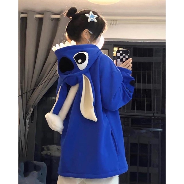 Áo khoác hoodie hoodie zip có mũ form rộng phong cách Ulzzang trẻ trung cá tính