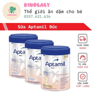 Sữa Aptamil Bạc Profutura PRE, 1, 2 (800g) Hàng nội địa Đức Chính Hãng 2025