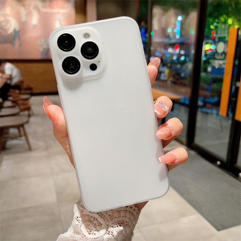 Ốp Điện Thoại TPU Mềm Mặt Nhám Kèm Phim Bảo Vệ lens Cho iPhone 14 13 12 11 Pro Max