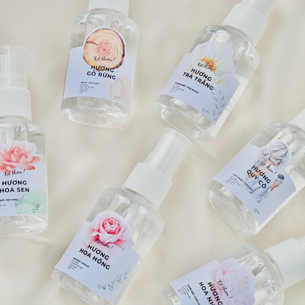 NƯỚC XỊT THƠM QUẦN ÁO NHÀ LINAN GARDEN 50ML/10ml