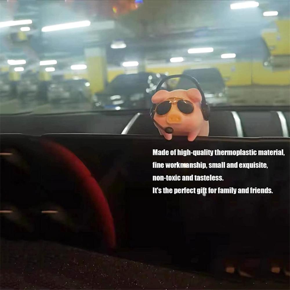 Phụ Kiện Trang Trí Nội Thất Xe Hơi D6Q1 Hình Chú Heo / Chim Cánh Cụt Đáng Yêu