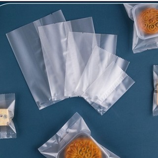 Bao bì đựng bánh kẹo Trắng Mờ hàn nhiệt miệng túi - set 100 túi