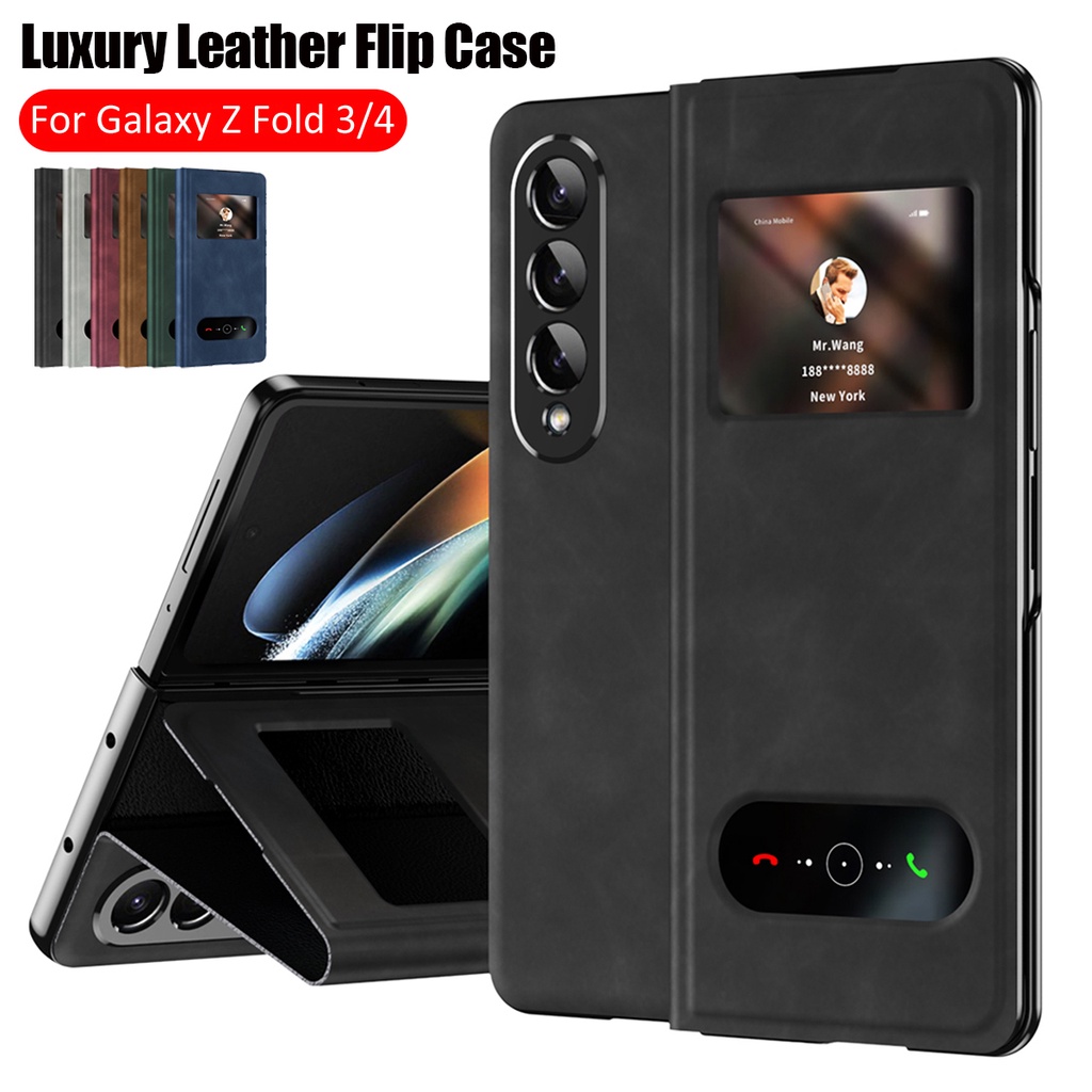Bao Da Điện Thoại Nắp Lật Thông Minh Cho Samsung Galaxy Z Fold 4 5G Samsung Z Fold 3