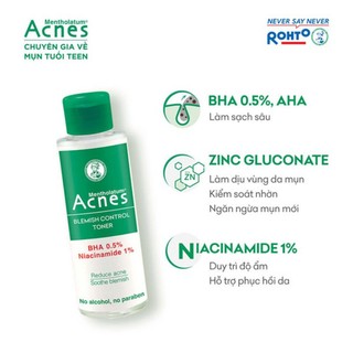 Dung dịch giảm mụn - dịu da Acnes Blemish Control Toner 100ml