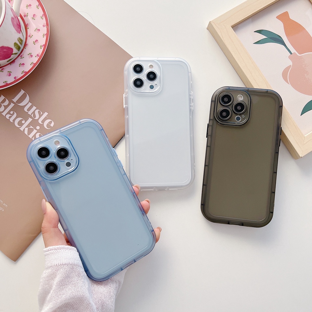 Ốp Điện Thoại Chống Sốc Nhiều Màu Sắc Thời Trang Cho iPhone 14 / 13 / 12 / 11