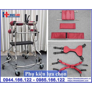 Khung tập đi dành cho người tai biến, Thiết bị tập đứng,đi, Xe tập đứng đi cho người liệt