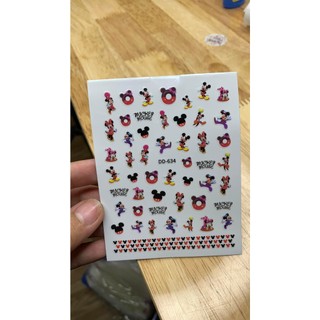 hình dán sticker chuột mickey ,  dán móng làm nail