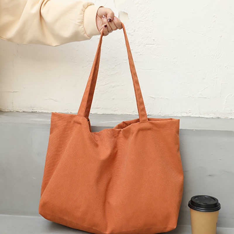 Túi Đeo Vai Bằng Vải canvas Màu Trơn Phong Cách mori Nhật Bản Dành Cho Nữ