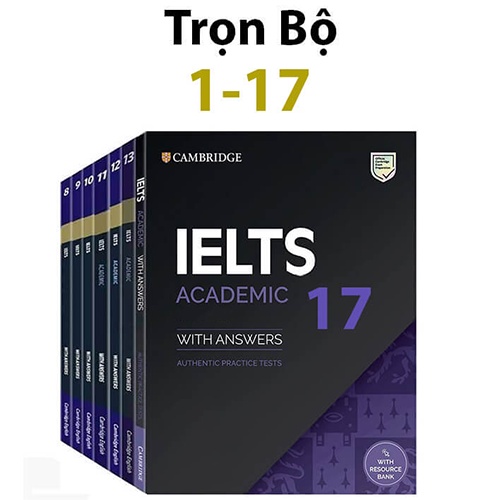 Sách Cambridge IELTS Academic Lẻ Trọn Bộ 17 Cuốn - Ngoại Ngữ, Tiếng Anh Ôn Thi Ielts Cambridge