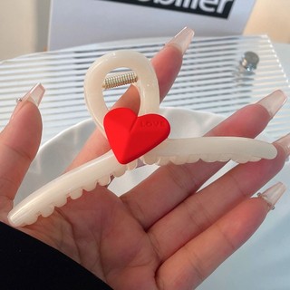 Kẹp tóc , gấp tóc 11cm hình tim mờ LOVE