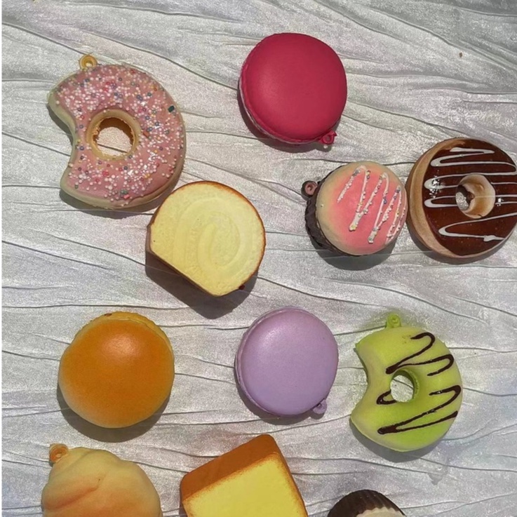 Đồ Chơi Mô Hình Bánh Kem / Bánh Cuộn Trái Cây / Đồ Chơi Trang Trí Nội Thất / Đồ Chơi Nén Cho Người Lớn/ đồ chơi xả stress