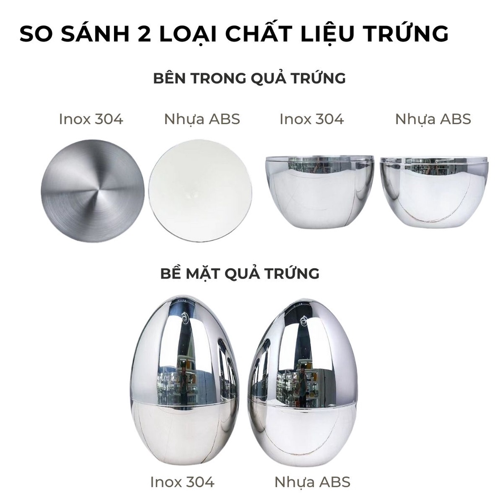 Set quà tặng quả trứng đựng 24 món dao thìa muỗng nĩa DandiHome cao cấp, sang trọng