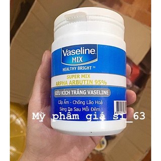 Kem Vaseline Thái Lan màu xanh trắng da giữ ẩm ban đêm hộp 200gram