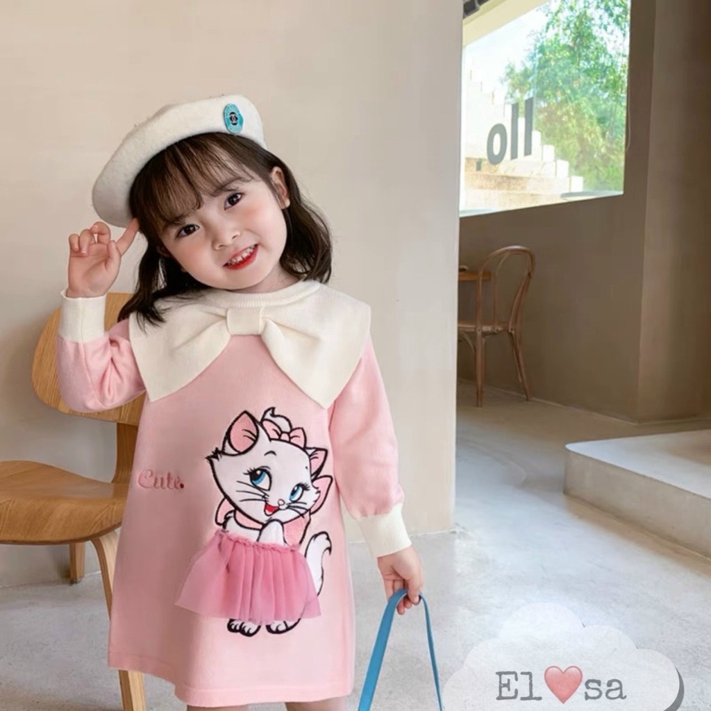 VÁY BÉ GÁI -- VÁY MÈO COTON XUÔNG  ĐIỆU ĐÀ      ANNAKIDS