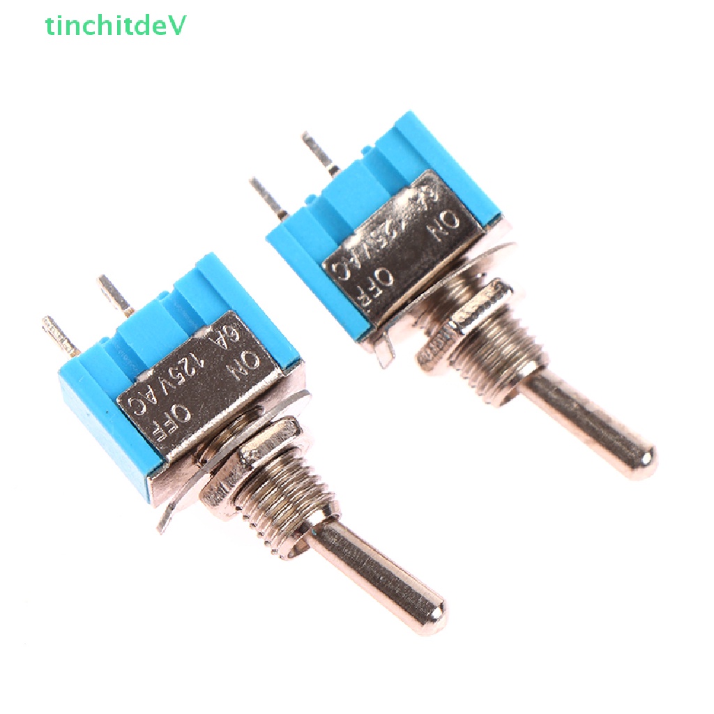 Set 10 Công Tắc Gạt Tắt 2 Chấu MTS-101 2 Chấu SPST ON-OFF 6A 125V / 250 AC Mini