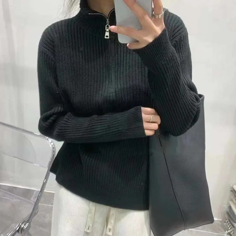 Áo sweater Cổ Lọ Dáng Rộng Thời Trang Thu Đông Mới