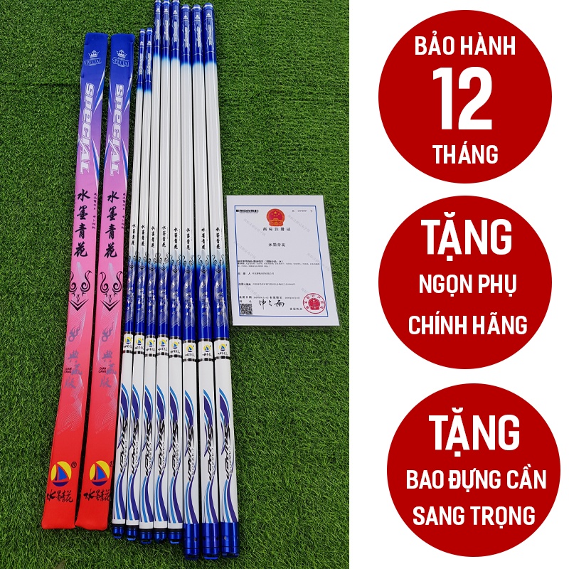 Cần Câu Hoa Mực Nước Chính Hãng Thế Hệ 2 - Tặng Ngọn Phụ, Bảo Hành 12 Tháng