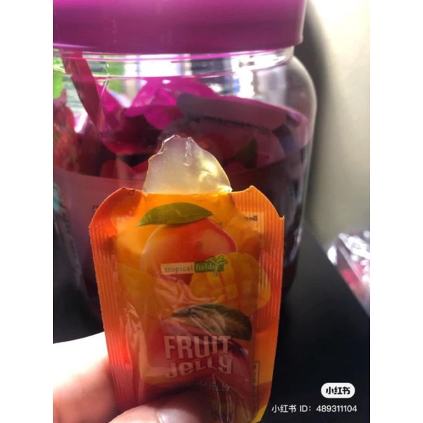 Thạch rau câu trái cây nguyên chất hộp 1kg 50 gói 4 vị hàng nhập Mỹ