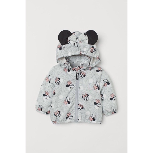 Áo khoác gió xám bé gái