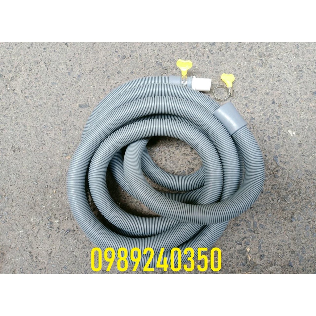 Ống thoát xả nước thải máy giặt cửa ngang nối dài 4m kèm đầu nối