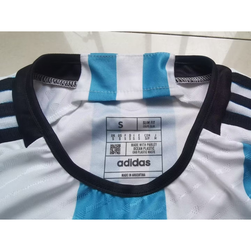 Áo Đồng Phục Bóng Đá Dài Tay Đội Nhà Argentina S-2XL 2022-23