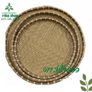 mẹt tre dừng tre trang trí đựng mắm đậu ( đủ size) ảnh chụp thật