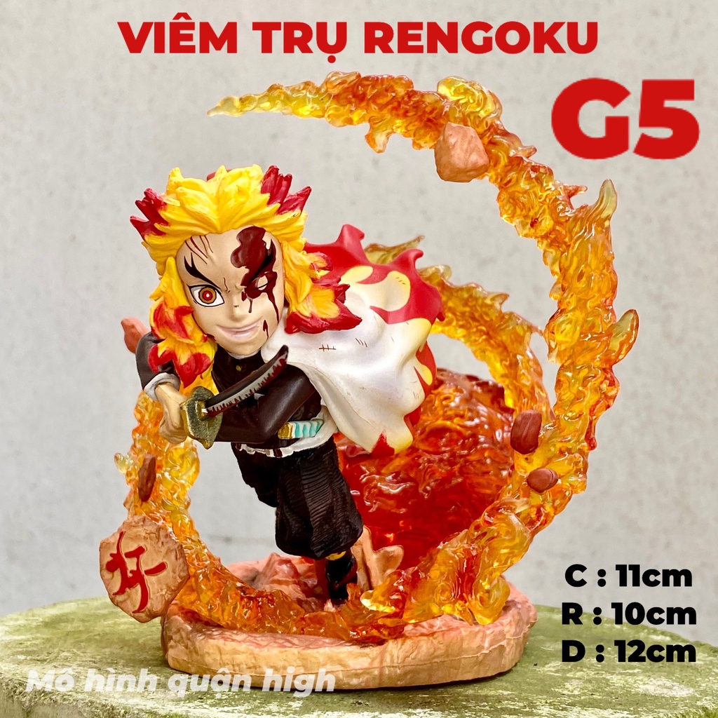 Mô hình Kimetsu No Yaiba - Demon Slayer G5 studio hàng F1 - Tanjiro Nezuko Zenitsu Akaza Rengoku Inosuke figure
