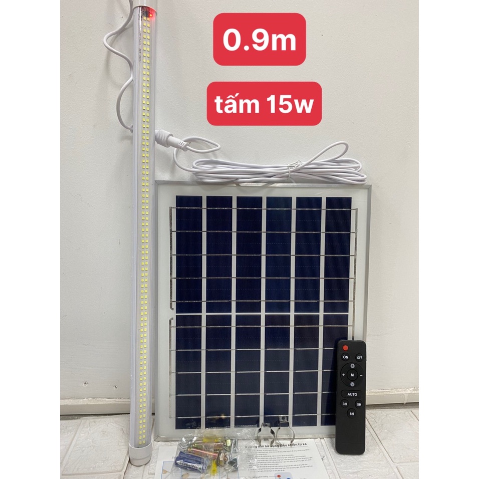 Đèn năng lượng mặt trời tuýt lắp trong nhà 1.2m. 0.9m 0.6m hàng mẫu mới bảo hành 2 năm