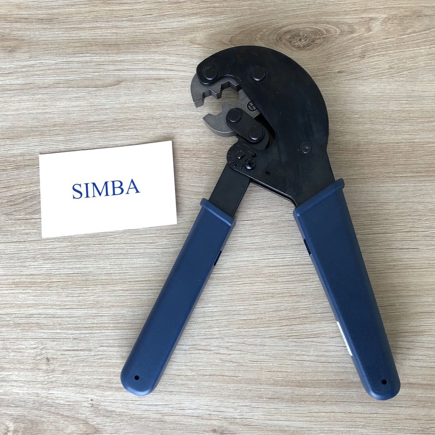 1 Kìm bấm bóp rắc F5 dụng cụ bấm đầu nối F5 cáp RG6/RG59 Model: HT-106H Hanlong - Đài Loan Cao Cấp