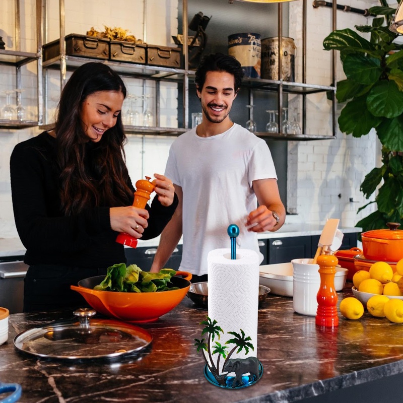 Giá Đỡ Cuộn Giấy Vệ Sinh Bằng Sắt Tiện Dụng Cho Nhà Bếp